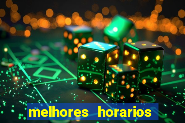 melhores horarios pagantes fortune tiger